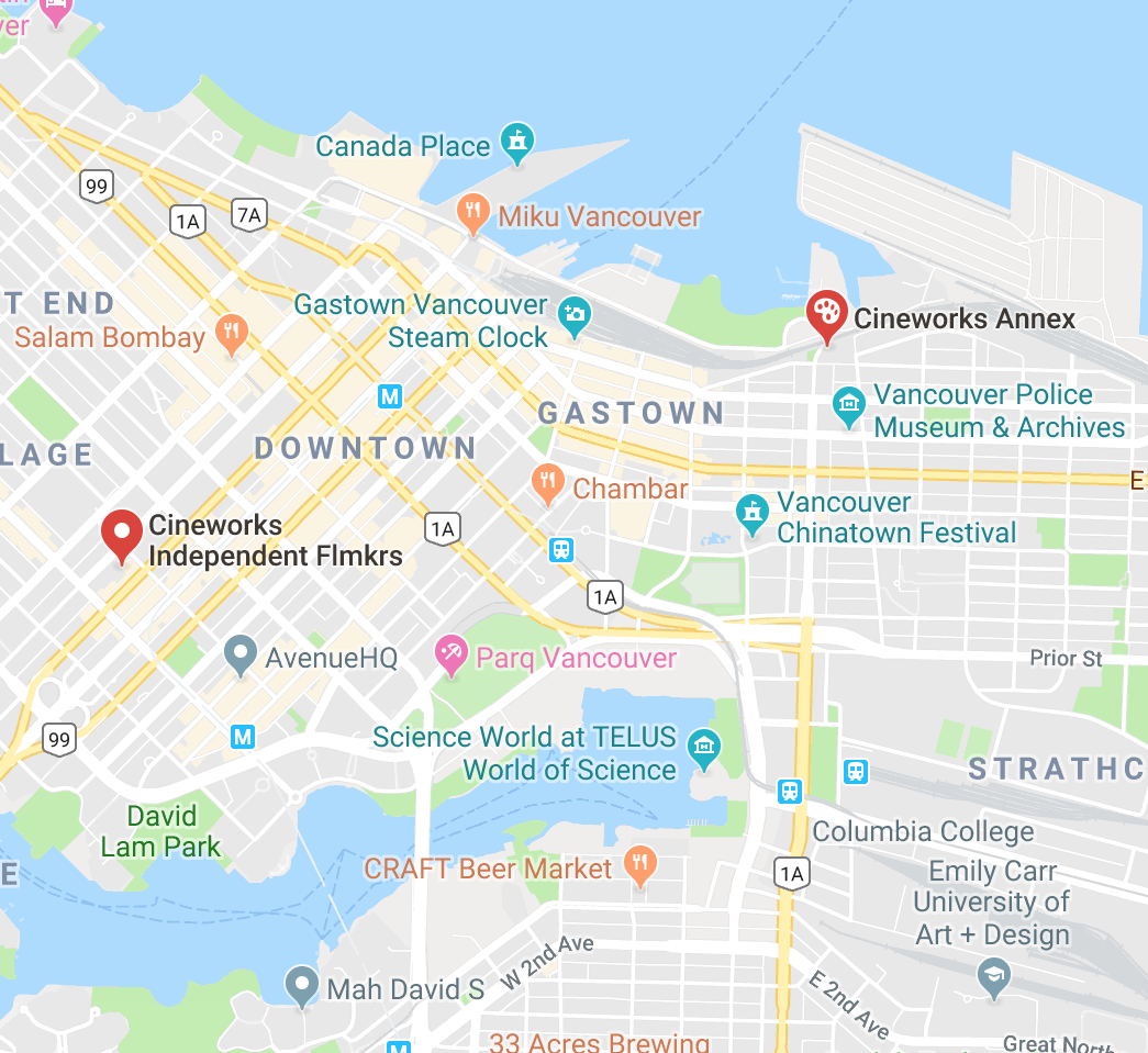 image cineworks' location on a map